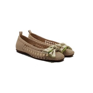 Zapato plano mujer TRENZADO NATURAL CH-1001
